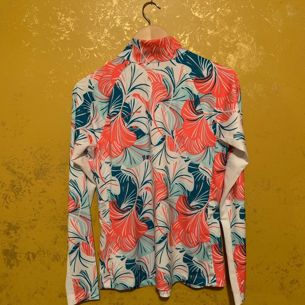 NWOT LADY HAGEN Tropical ¼-Zip Golf Pullover - Picture 5 of 10